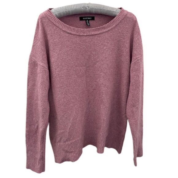 Ellen Tracy Heathered Pink Sweater - Picture 1 of 5